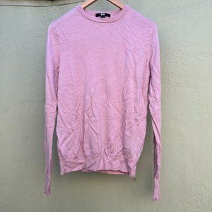 Uniqlo pink 100% merino wool sweater (M)
